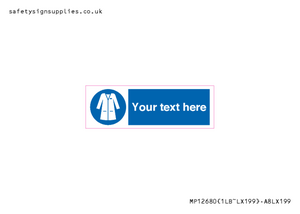 Custom Mandatory: Wear laboratory coat